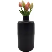 Deco4yourhome - Vaas - 27 - Iris - Metaal - Zwart