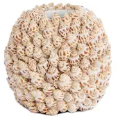 Light & Living Vaas deco Ø13x12 cm SHELL crème+bruin