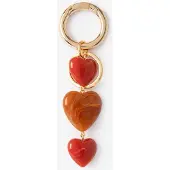 Sissy-Boy - Roze resin bag charm met hartjes
