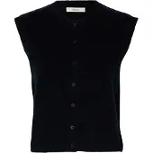 Selected Gebreide bodywarmer 'SLFLulu' saffier