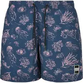 Urban Classics Zwemshorts marine / rosa