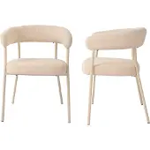 En.casa Eetkamerstoel set van 2 Huk 78x57x56 cm beige []