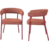 En.casa Eetkamerstoel set van 2 Huk 78x57x56 cm rood []