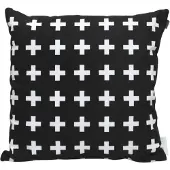 Domarex Decoratieve Katoenen Kussensloop 45x45cm - Modern Kruis Design