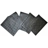 Perfect Home Markless rubberen deurmat "Welkom" 60x40 cm - vuil- en wateropvang