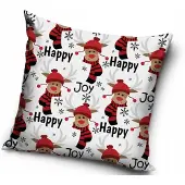 Carbotex Kerst Kussenhoes 40x40 cm - Sinterklaas & Rendier Design