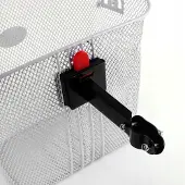 Jet Wit Metalen Fietsmand Voorop met Click-systeem