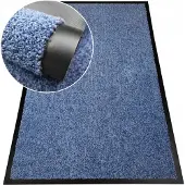 Nestor Blauwe Deurmat 80x120 cm - Absorberend en Elegant