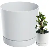 Prosperplast TUBO P BLOEMPOT 35cm Wit met standaard - Stijlvol en praktisch