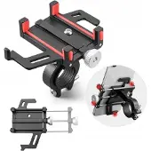 K&M Aluminium Fiets Telefoonhouder 360° Draaibaar - Universeel