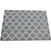 EDO Woon Zala deurmat 50x70 cm, wasbare velours mat, marokko grijs