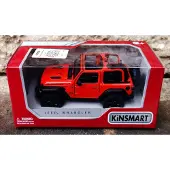Trifox Kinsmart Jeep Wrangler Rubicon 2018 modelauto 1:34, rood