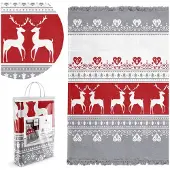 Cotton World Kerst Plaid 150x200cm - Dik, Zacht & Warm Katoen