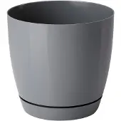 Form-Plastic Toscana Ronde Pot 17cm met Schotel - Beton Look