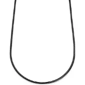 Lucleon Essentials | 4 mm Gunmetal Zwarte Ketting met Slangenschakels