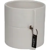 Kadax Keramiek Bloempot Bloempothoes voor Bloempotten 17 cm Rond Grijs