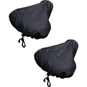 FLOKOO Zadelhoes - 2 Stuks - Zwart - Universeel - Bescherming van je Zadel tegen Weer en Wind