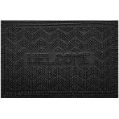 Epewex Zwarte rubberen deurmat 40x60 cm - Welkom