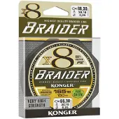 Konger Braider X8 Vislijn 0.16mm 150m Fluo - Hoge Kwaliteit