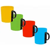 Epewex Kunststof Mok met Oor - 400ml - Kleurenmix