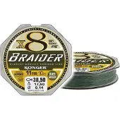 Konger Braider X8 Vlechtlijn Olive Green 0.06mm/10m