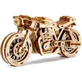 Wooden City Houten Stad 3D Houten Motormodel - Cafe Racer