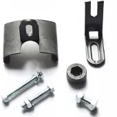 Simpla V-Brake Spatbord Bevestigingsset - Zwart Kunststof