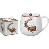Duo Keramische Mok met Infuser & Deksel - 430ml - Kerstman