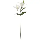 Mica Decorations TIJGERLELIE KUNSTBLOEM - L65 CM - WIT