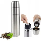 Odelo Thermosfles RVS 1.2L - Warm & Koude Dranken, Zilver