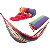 Verk Group Dubbele Katoenen Hangmat 200x150cm - Comfortabel en Draagbaar