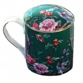 Marco polo Thee- en kruideninfusie mok met zeef en deksel, 300ml