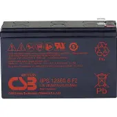 CSB UPS 123606 high-rate Loodaccu 12 V 7 Ah Loodvlies (AGM) (b x h x d) 151 x 99 x 51 mm Kabelschoen 6.35 mm Onderhoudsvrij, Geringe zelfontlading