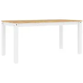 Syfax Eettafel Panama 160x80x75 cm massief grenenhout wit