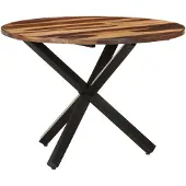 Syfax Eettafel 100x100x75 cm acaciahout met honingkleurige afwerking