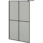 Syfax Inloopdouchescherm 118x190 cm donker gehard glas