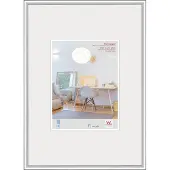Walther design New Lifestyle - Kunststof lijst - Fotoformaat 29,7x42 cm (DIN A3) - Kunstglas - Zilver