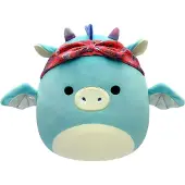 Squishmallows Little Plush 19 cm Tatiana Dark Teal Dragon W/Bandana