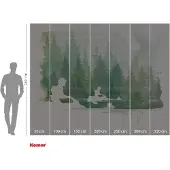 Komar Vliesbehang Digitale print vlies - Star Wars Endor Speeders - Afmeting 350 x 280 cm