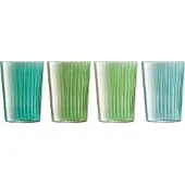LSA International Tumbler L.S.A. Gems Glas Groen 560 ml (4-Delig)