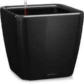 Lechuza Plantenbak Quadro Premium 21 LS zwart hoogglans