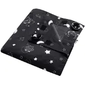 Tommee tippee Sleeptight draagbaar verduisteringsgordijn met zuignapjes, verstelbaar en lichtgewicht, groot, 130 x 198 cm
