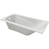 Linie Tessa Mini eenpersoons inbouwbad 140 x 70 cm acryl Glanzend Wit