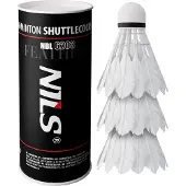 NILS Badminton-Federbälle Nils NBL6203, 3 Stk.
