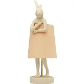 Kare design Tafellamp Animal konijn 50cm beige en perzik
