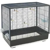 Nobby vogelkooi primo 60 knock down zwart - 80x50x70 cm