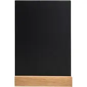 Exacompta 20x Verticale infostandaard in kunstlei met houten voet A5 - Zwart - 85240D