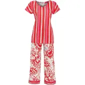 Ringella Bontgekleurde pyjama paisley strepen | Maat 48
