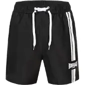 Lonsdale Zwemshorts 'Knockan' zwart / wit