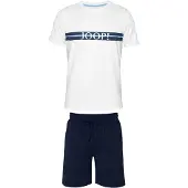 JOOP! Pyjama kort zwart / wit